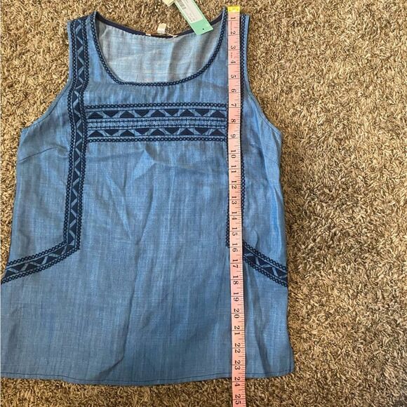 skies are blue kedebe embroidered chambray tank - Picture 10 of 10